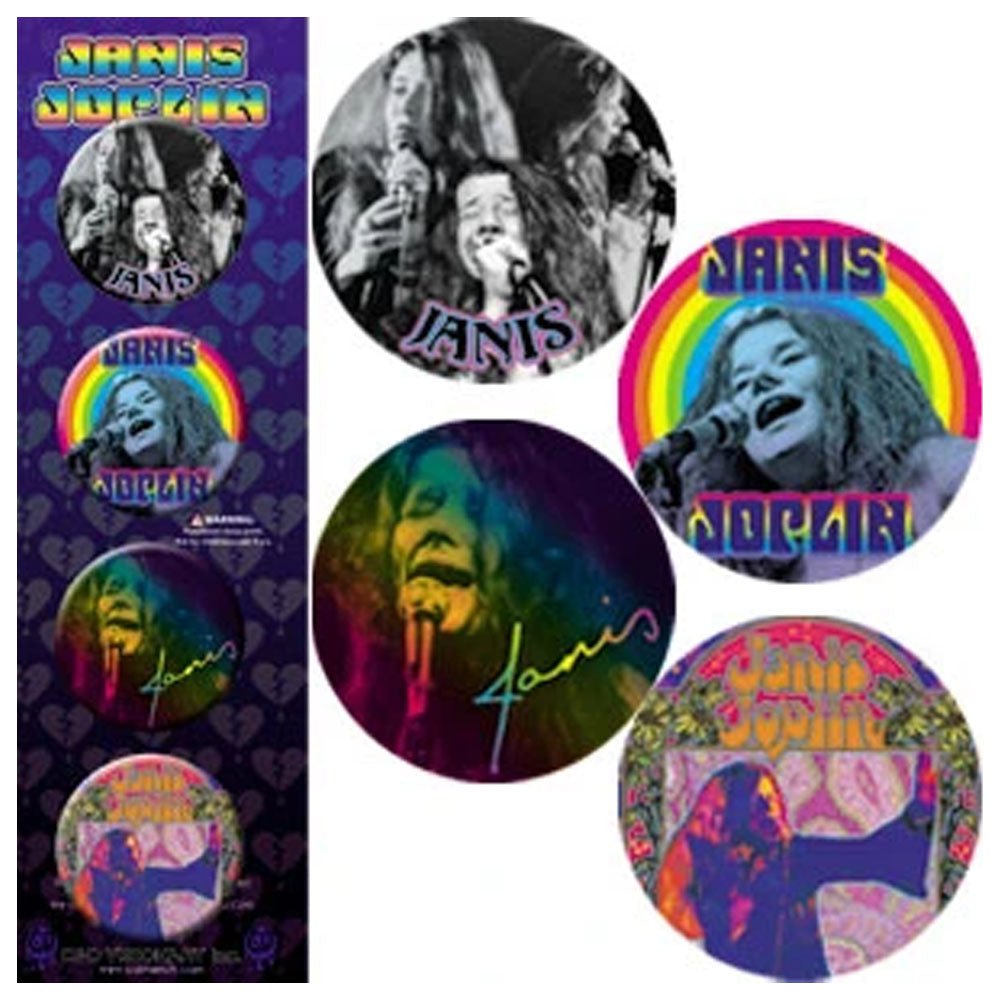 JANIS JOPLIN ジャニスジョプリン (追悼 55年 ) - 4 Pack / バッジ - PGS